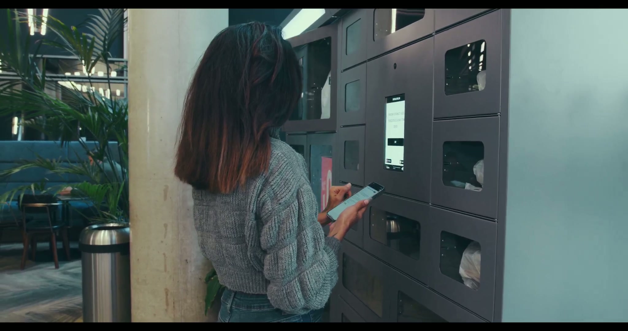 Foodie Locker in a residential lobby